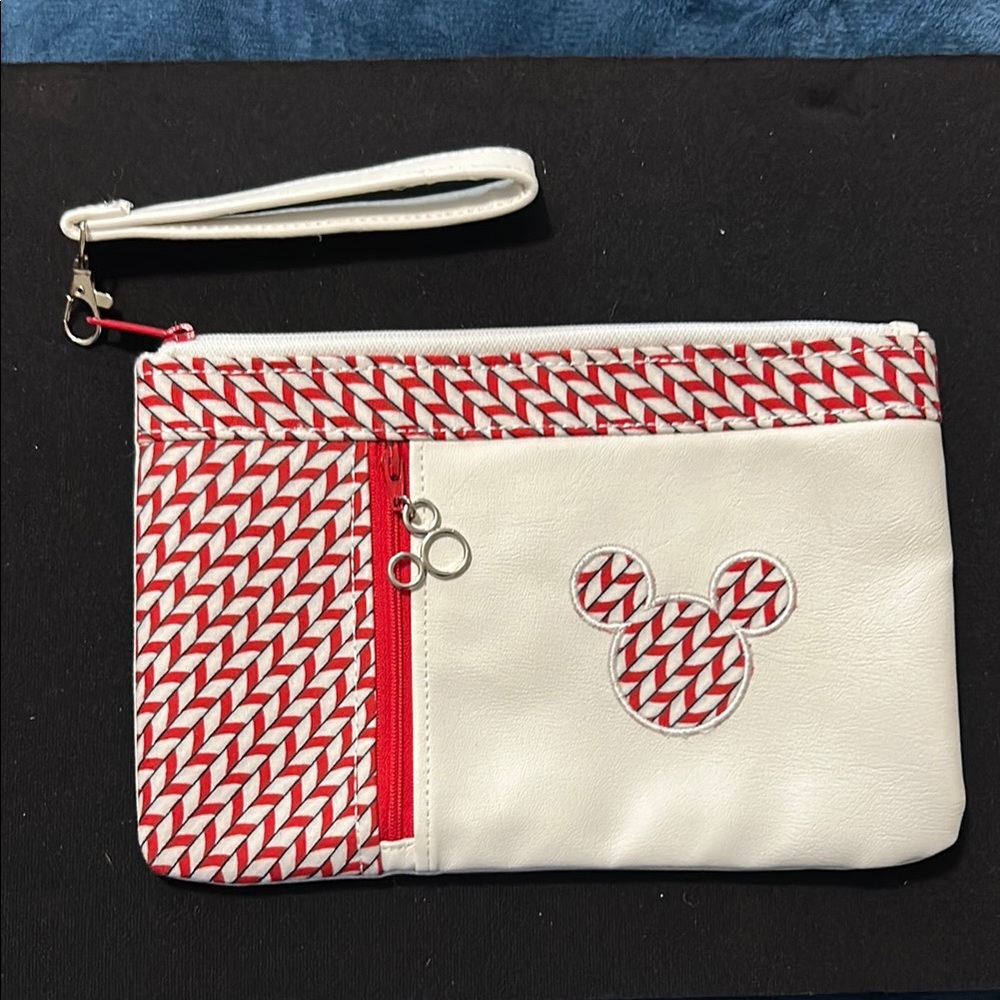 Disney themed White and Red Wristlet